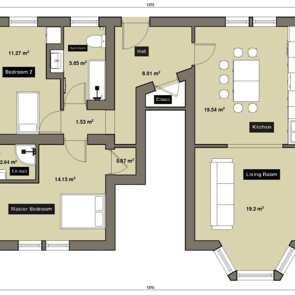 Apartment 3 Whin Knowle Floor Plans
