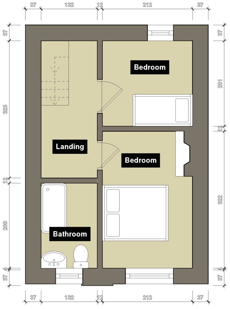 26 Halifax Road, Cullingworth Floor Plan - 1st Floor
